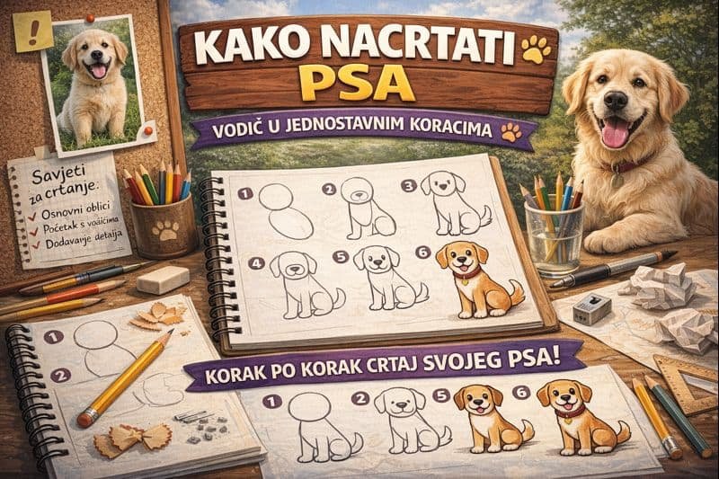Kako Nacrtati Psa