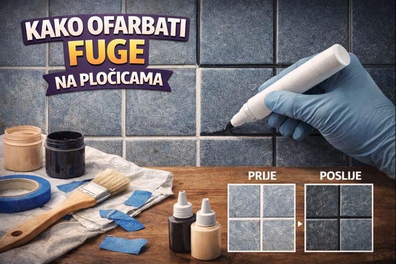 Kako ofarbati fuge na pločicama