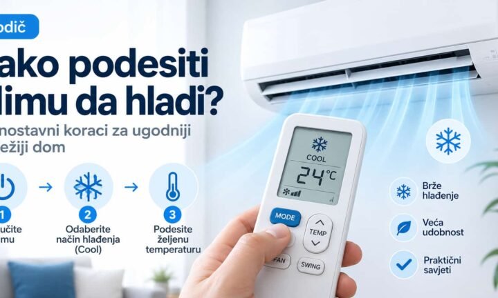 Kako podesiti klimu da hladi