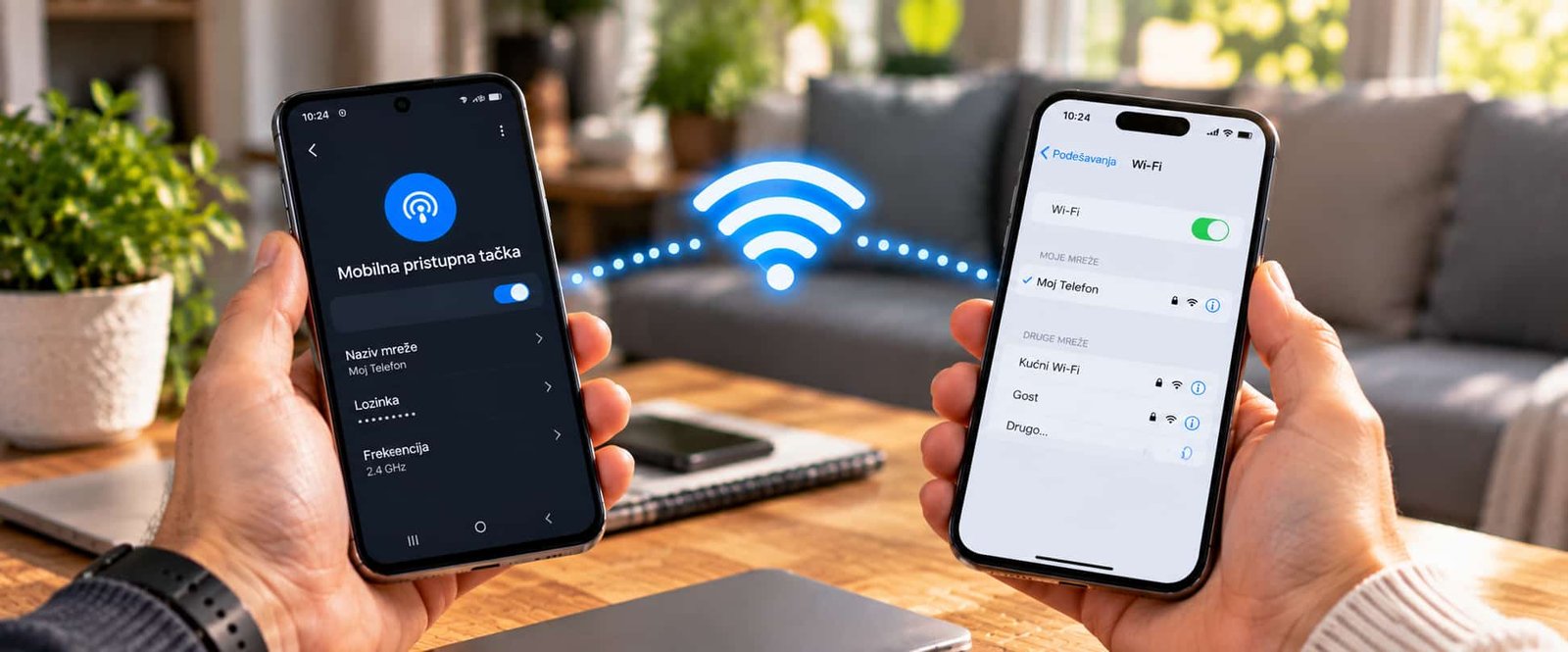 Kako podijeliti internet s mobitela na mobitel - Android i iPhone
