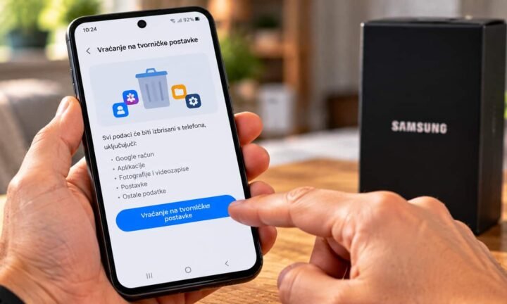Kako vratiti Samsung mobitel na tvorničke postavke vodic